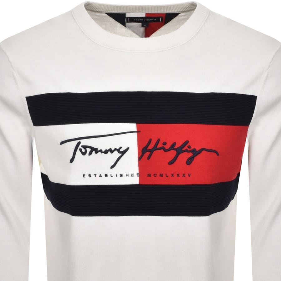 Alternative Image for ProductTommy Hilfiger Autograph Logo Sweatshirt White2